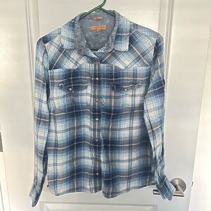 Blue Plaid Women’s Shirt